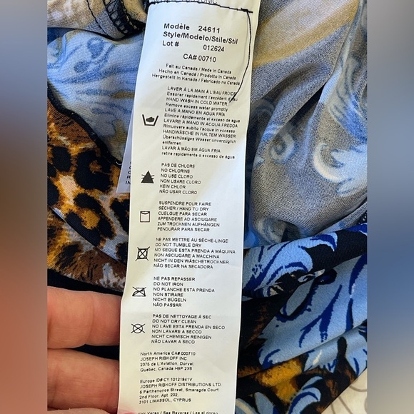 Joseph Ribkoff Leopard Baroque Rhinestone Tunic - Picture 5 of 5